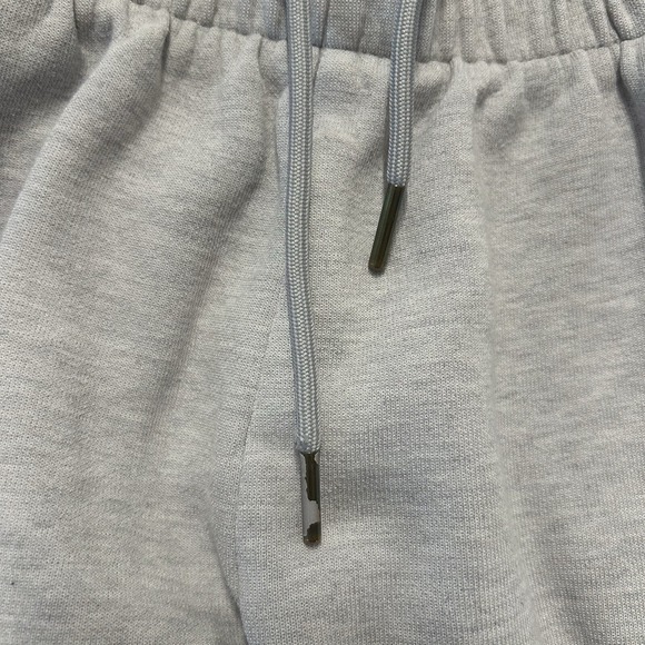 Gymshark Joggers Womens M Gray Fleece Sweatpants Drawstring Pockets Active *HOLE - Picture 8 of 16